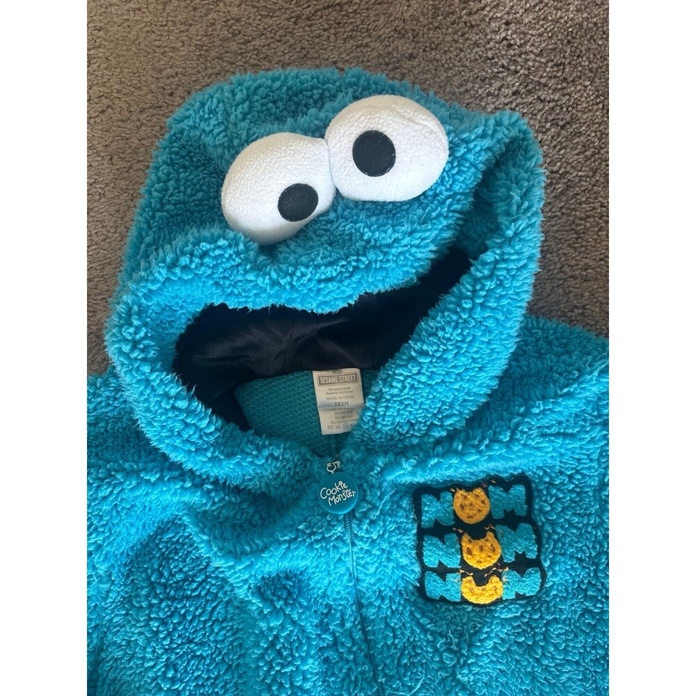 Teen Licensed Sesame Cookie Monster Halloween Cosplay Costume